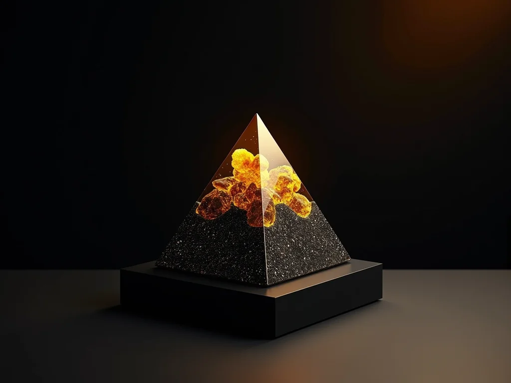 Piramide singola in resina Life Rocks (placeholder)